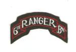 WWII 6th Ranger Scroll Patch