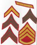 WWII era USMC Rank Patch Lot