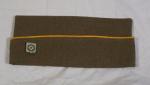WWII OD Wool Garrison Cap 745th Tank Battalion