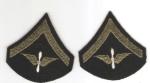 WWII Army Air Corps AAF Private Chevron Pair