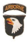WWII era 101st Airborne Patch & Tab