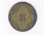 WWII Patch 4th Service Command Green Back 