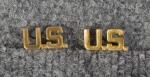 WWII Army Officer US Collar Insignia Set Balfour