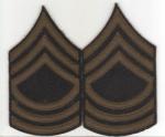 WWII Master Sergeant Rank Patches Felt