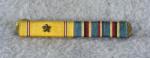 WWII Army Ribbon Bar 2 Place 