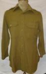 WWII Army OD Officers Wool Shirt 