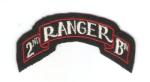 WWII 2nd Ranger Battalion Scroll Patch King