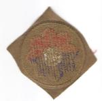 WWII 9th Infantry Division Error Patch Green Back