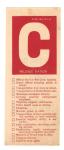 WWII Milage Ration C Window Decal