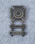 WWII Sharpshooter Badge Sterling Rifle Carbine
