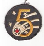 WWII 5th USAAF Air Force Theater Made Patch