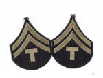 WWII Tech T/5 Corporal Rank Patches