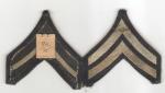 WWII Corporal Rank Patches Bevo New Old Stock