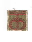 WWII Patch 90th Infantry Division Green Back
