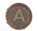 WWII Patch 3rd Army Green Back