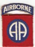 WWII US Army 82nd Airborne Patch